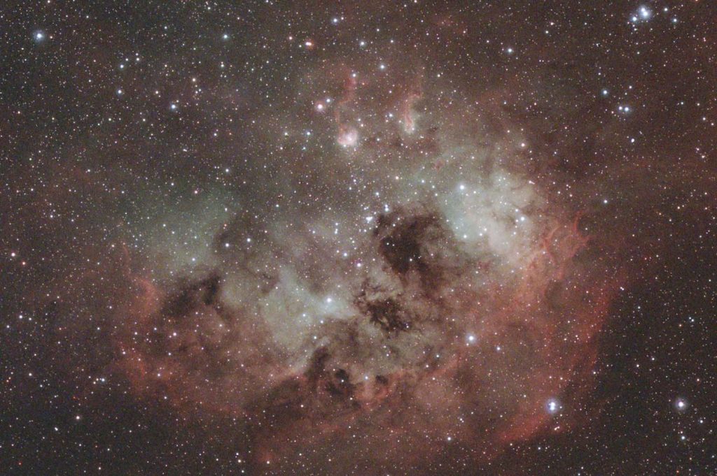 The Tadpoles Nebula with Digital Cropping